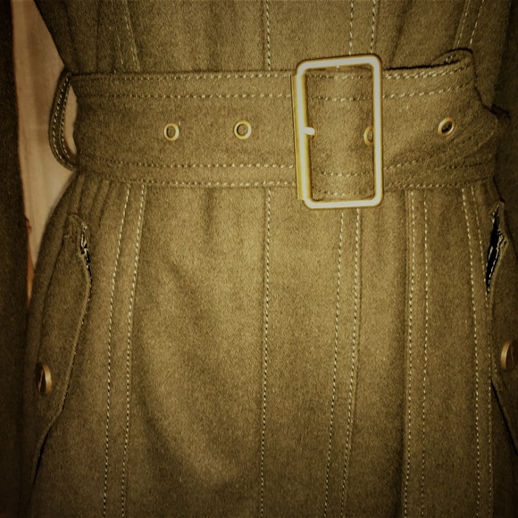 Kenneth Cole Wool Blend Military Coat - Picture 7 of 8